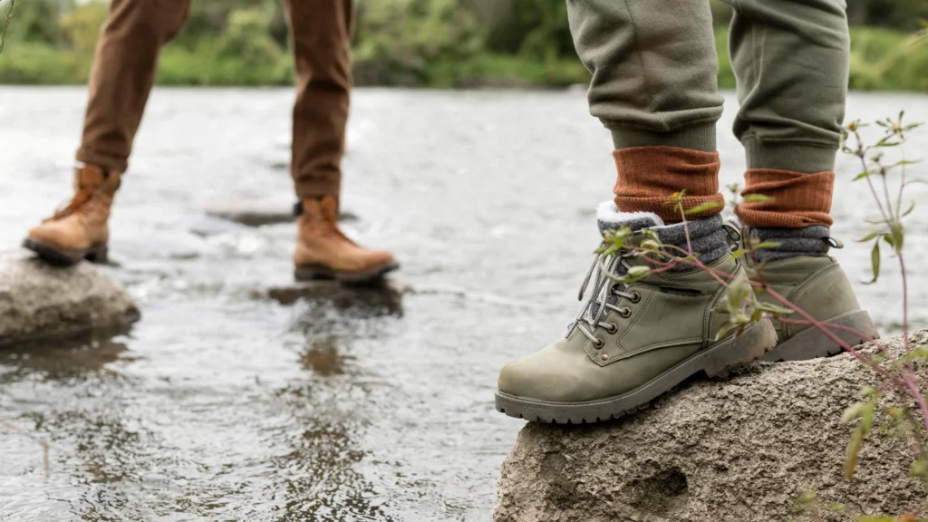 Turistika pri Roháčskych plesách, voda, turistické topánky